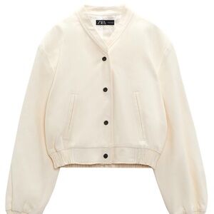 Zara Cropped Bomber Jacket  3165/544/251 size L